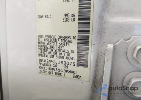 2012 Nissan Altima 2.5 S from USA, damaged, VIN 1N4AL2AP3CC189075